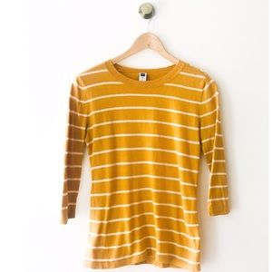 🍂🍁 GAP Quarter Sleeve Striped Thin Sweater